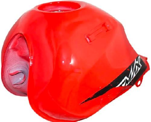 Deposito/tanque de combustible/gasolina, color rojo gloss, material metal, XX litros