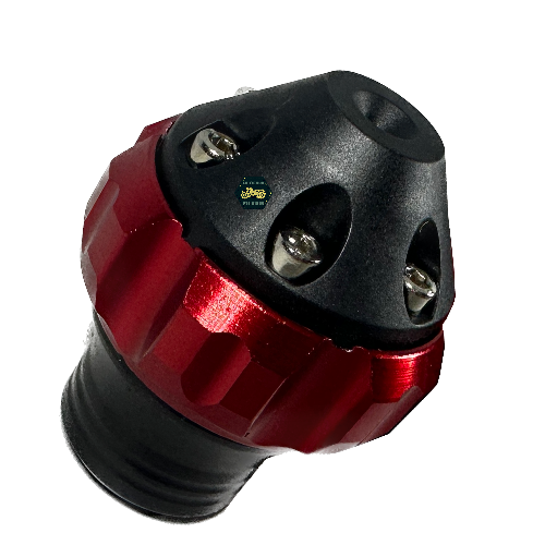 [G0-1058] Punta de defensa/slider (1 pieza), color negro con rojo