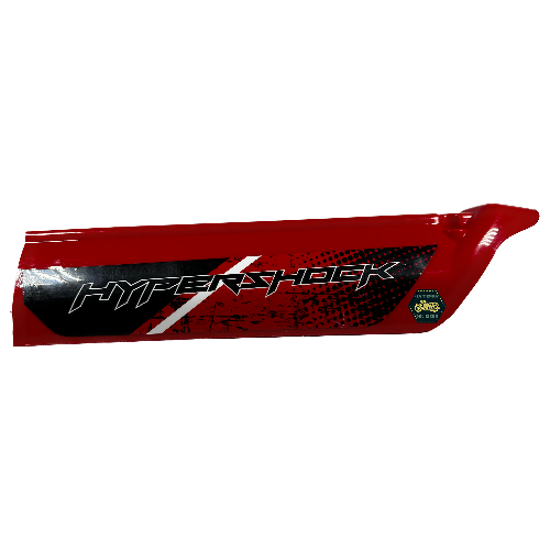 Cubierta de amortiguador derecha negro rojo