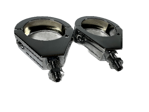 Juego reubicador de direccionales delanteras  (Turn Signal - Clamp - 49mm - Chrome)