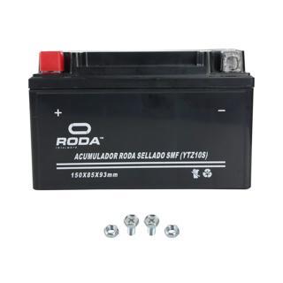 Acumulador/bateria/pila sellada. 12V 7A (YTZ10S) Marca RODA