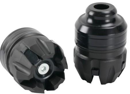 [G0-1033] Punta de slider color negro juego/par/set (2 piezas)