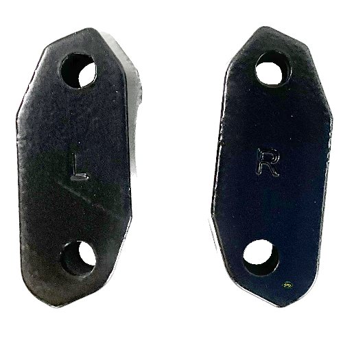 [D6-1113] Base/soporte de manubrio inferior derecho e izquierdo juego/par/set color negro gloss