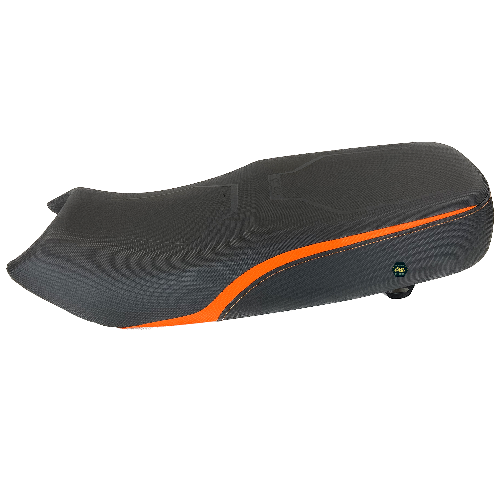 [D0-1049] Asiento completo color negro. Material XXXX. Con detalles color naranja