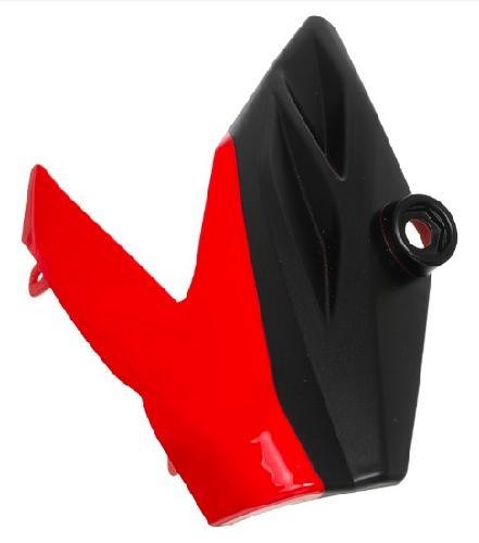 CUBIERTA SUPERIOR FRONTAL DERECHA NEGRO MATE CON ROJO