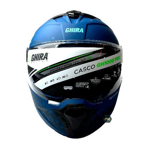 CASCO GHIRA GH1000PRO AZUL MATE GAMER CONTINUE M ABATIBLE SVS
