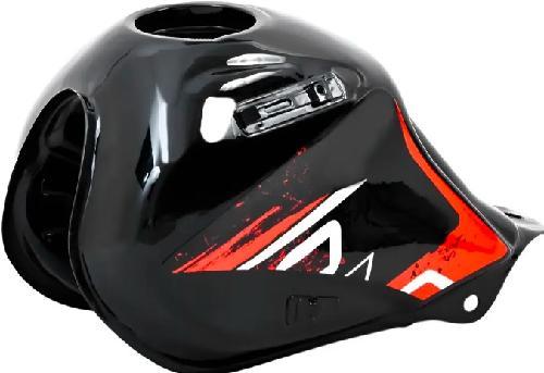 Deposito/tanque de combustible/gasolina, color negro gloss, material metal, XX litros