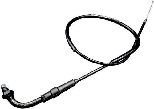 Cable/chicote de acelerador tipo simple. Con curva superior. Largo del cable XXXX y largo de chicote XXXX