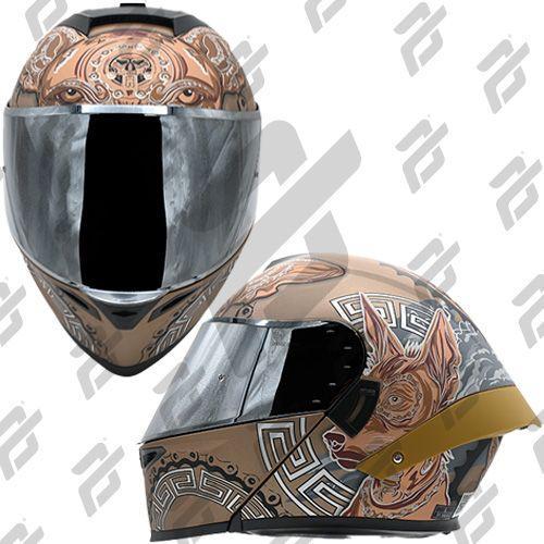 CASCO  ABATIBLE COX XOLOT DORADO/NEGRO    CERTIFICADO " ECE-22.06 "