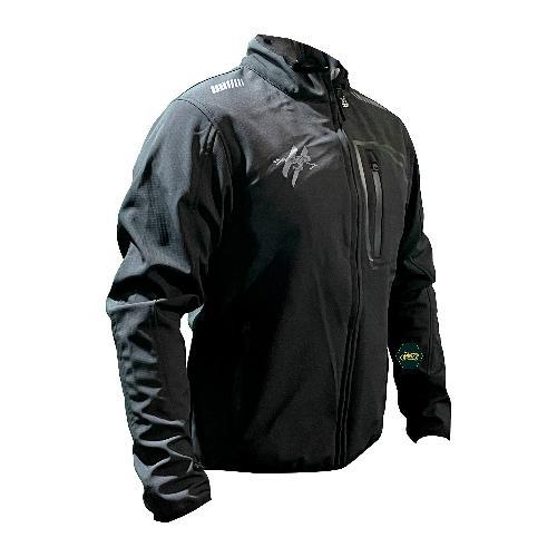 [CHA-H012-L] CHAMARRA PARA MOTOCICLISTA NEGRO SOFTSHELL