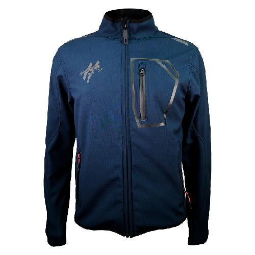 CHAMARRA XL PARA MOTOCICLISTA AZUL SOFTSHELL