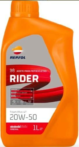 Aceite de motor 4 tiempos mineral. Marca repsol, SAE 20w 50 JASO MA2 API SL (1 L)