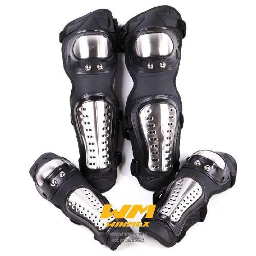 [HJ1000002] KIT DE PROTECCION RODILLERAS Y CODERAS METALICAS