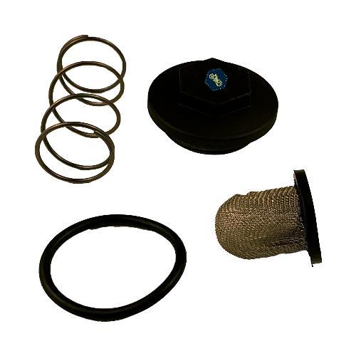 Tapon de drenado de aceite, color negro mate, material aluminio, incluye (cedazo, o-ring y resorte)