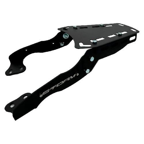 PARRILLA PORTA BULTOS ARTICULADA AJUSTABLE NEGRO MATE