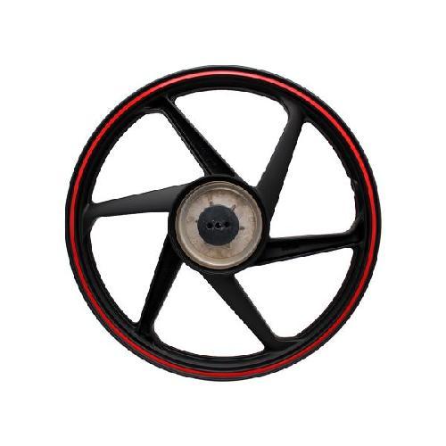 RIN ALUMINIO TRASERO 1.85 X 18 NEGRO FILO ROJO 18"