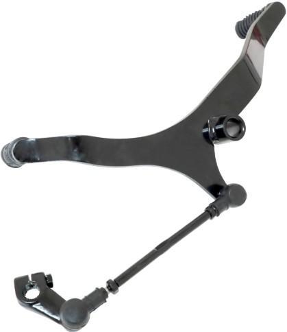 [E1-1029] Palanca/pedal de cambios, color negro, tipo doble, con varilla