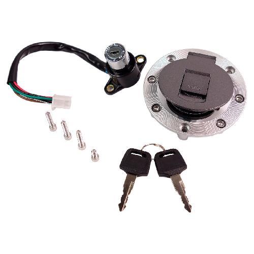 SWITCH INTERRUPTOR DE ENCENDIDO TAPON DE GASOLINA C/ JUEGO DE LLAVES 12 Vcc