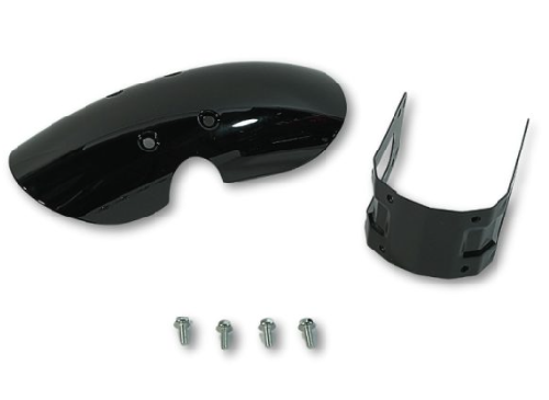 Lodera/salpicadera delantera, material plastico, color negro gloss (incluye soporte)