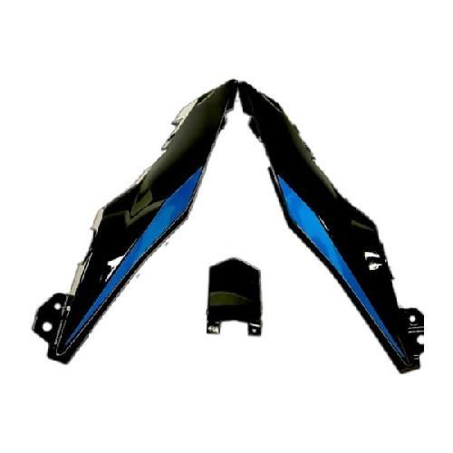 Tapas laterales traseras negro/azul 125Z 2022-2023 italika