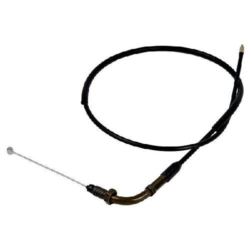 Cable/chicote de acelerador tipo simple. Con curva superior. Largo del cable XXXX y largo de chicote XXXX
