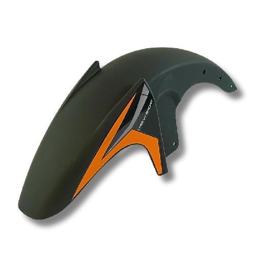 Salpicadera delantera Negro/Naranja