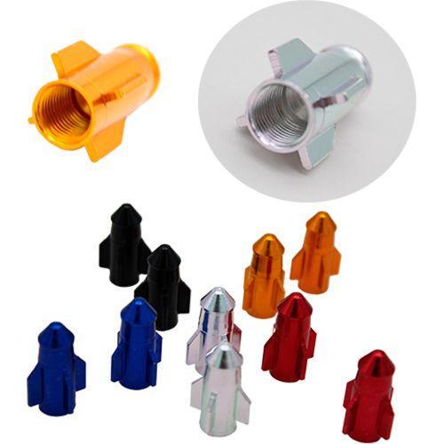 TAPON DE VALVULA ROCKET PARA MOTOCICLETA DE ALUMINIO UNIVERSAL