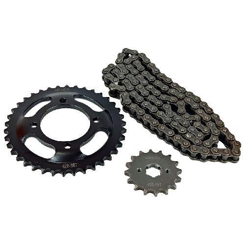 KIT DE SPROCKET CADENA REFORZADA 428H-102L SPROCKET 38T/16T