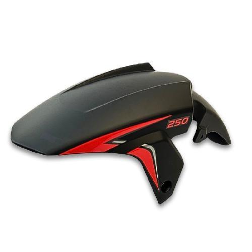 [SACN207] Salpicadera delantera negro/rojo corta
