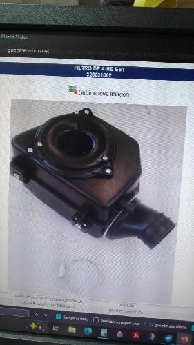 Filtro de aire, caja negra completa (Incluye elemento filtrante)