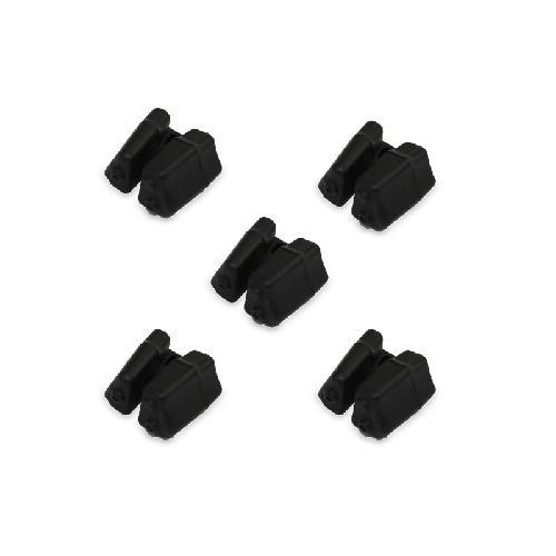 Gomas de impacto juego/kit/set (5 piezas), color negro, material XXXX