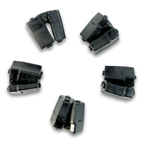 Gomas de impacto juego/kit/set (5 piezas), color negro, material XXXX