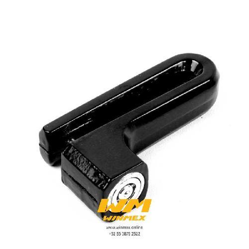 [A6-1018] Candado largo para disco, material metal, color negro