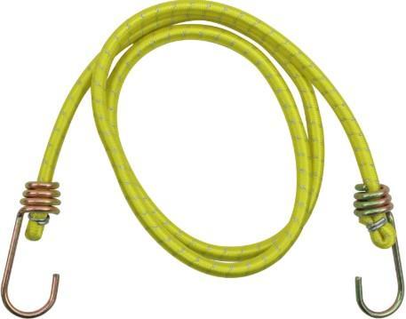 Lazo sujetador tirante elastico, color amarillo, con reflejante, 8 mm X 1100 mm, marca roda