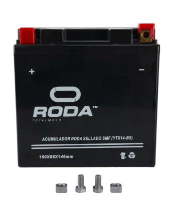 [22-5025-001] ACUMULADOR RODA SELLADO SMF (YTX14-BS) 12V 12A Bateria pila